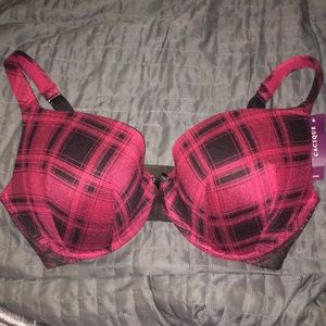 38F Cacique Plaid Bra